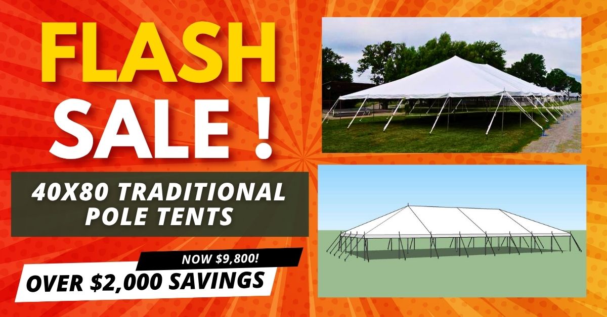 40x80 Pole Tent Sale